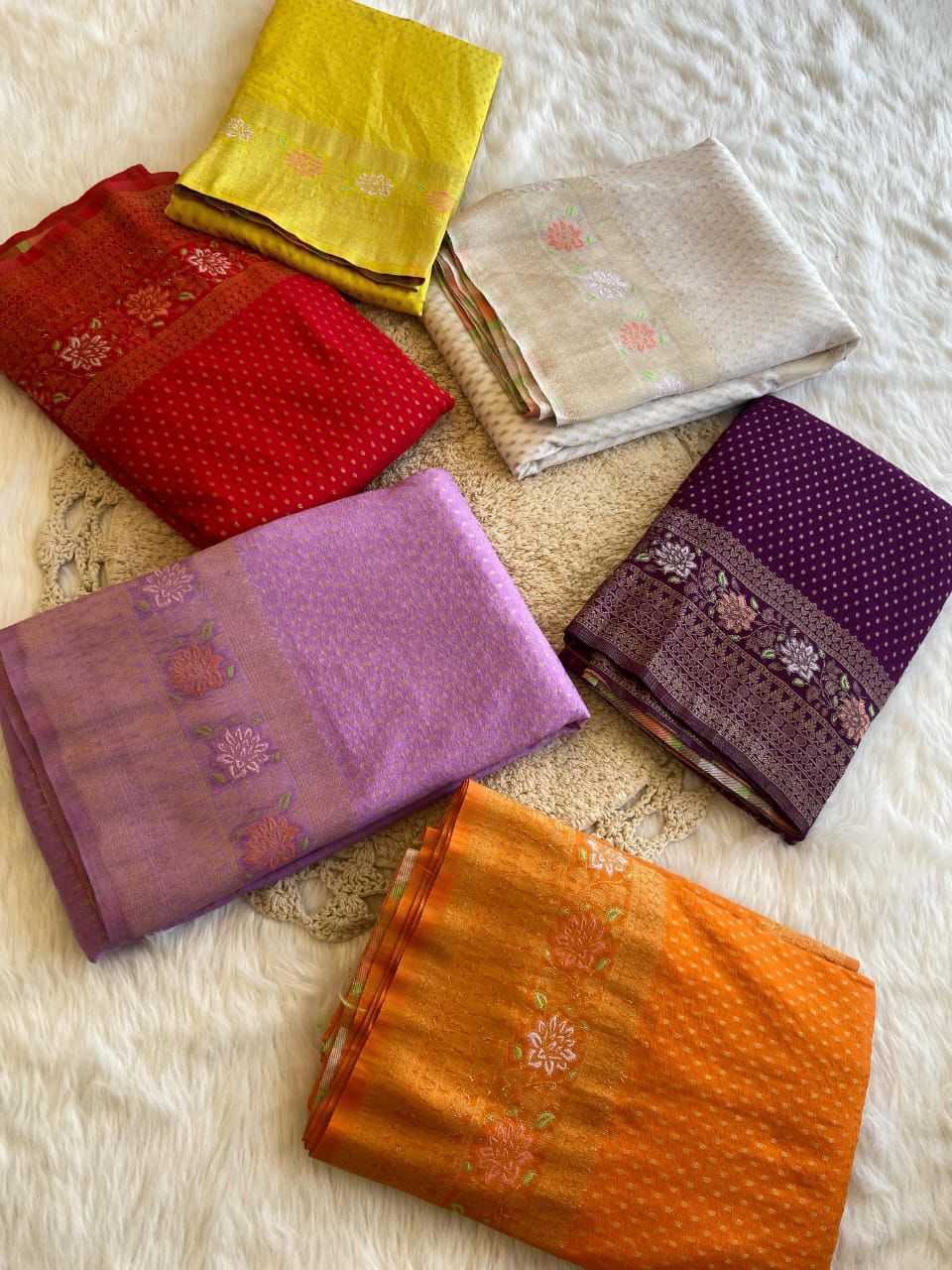 Crepe Butta Saree