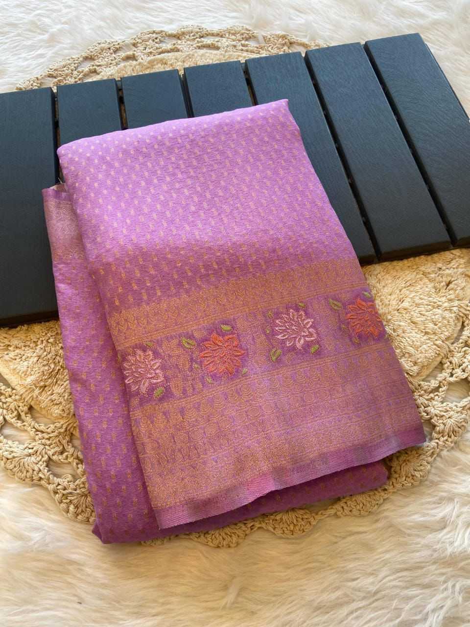 Crepe Butta Saree
