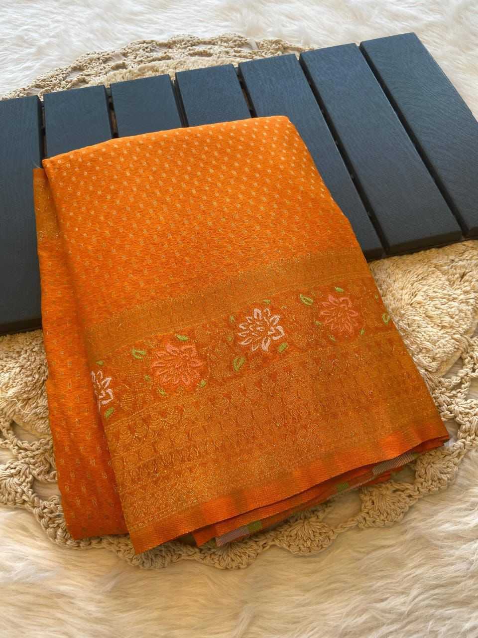 Crepe Butta Saree