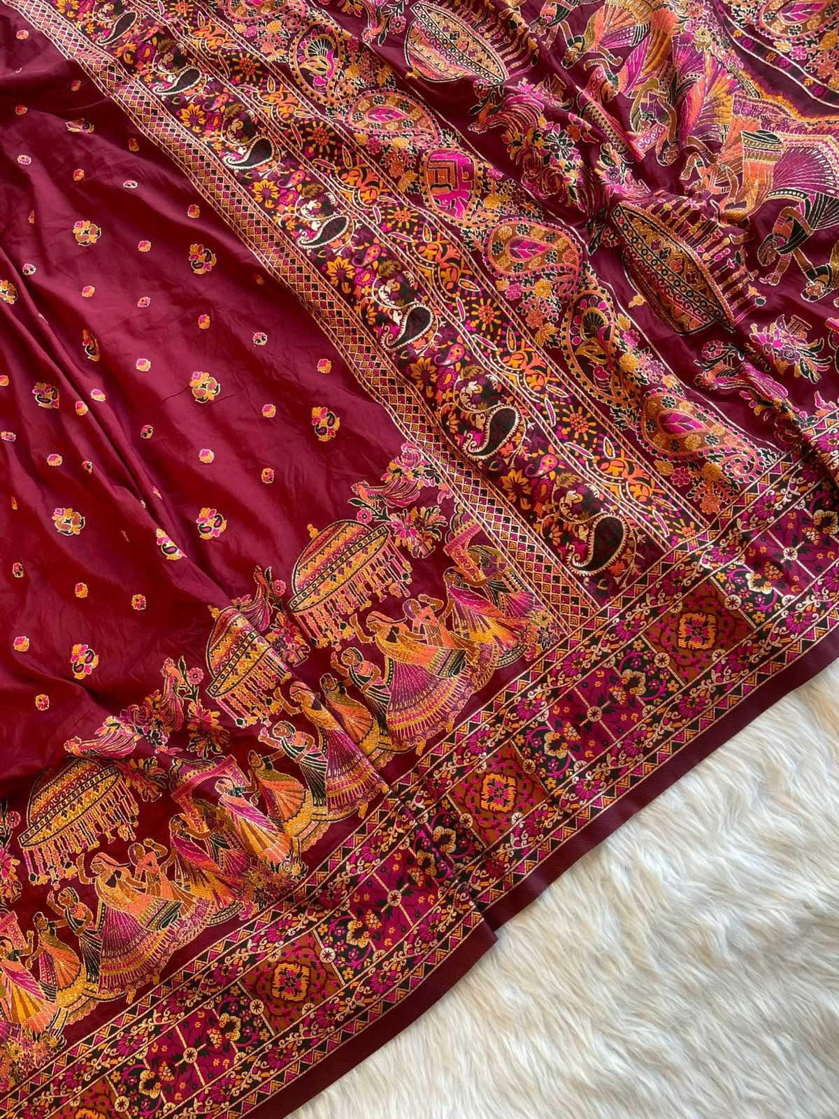 Harini Pure Pashmina Designer Silk Saree