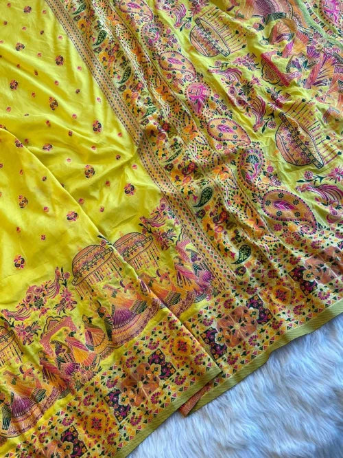 Harini Pure Pashmina Designer Silk Saree