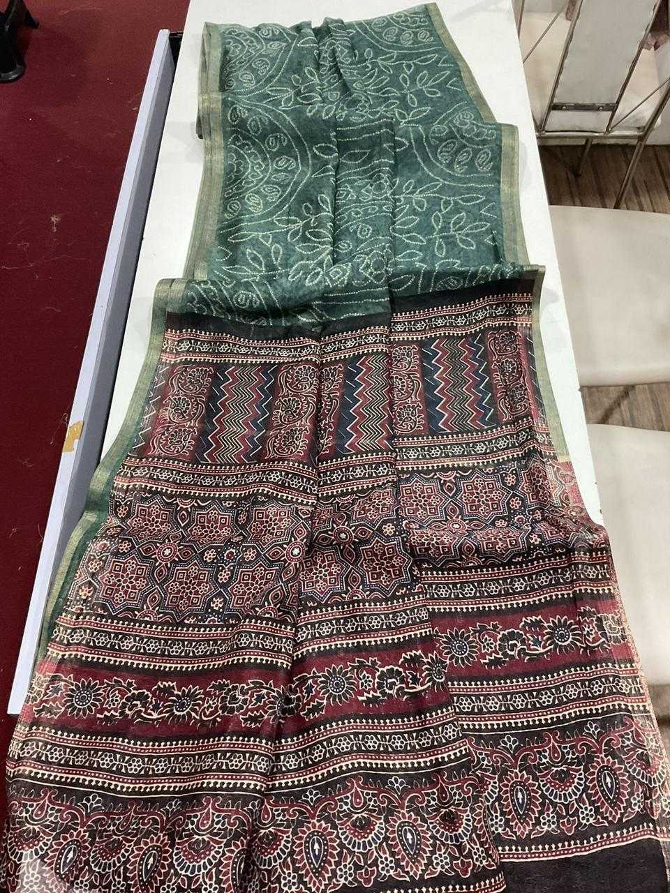 Hrida Linen Printed Saree