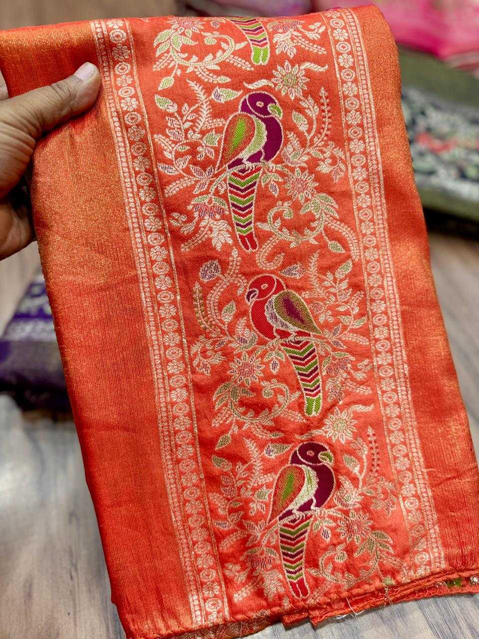 Janhvi Russian Silk Soft Saree