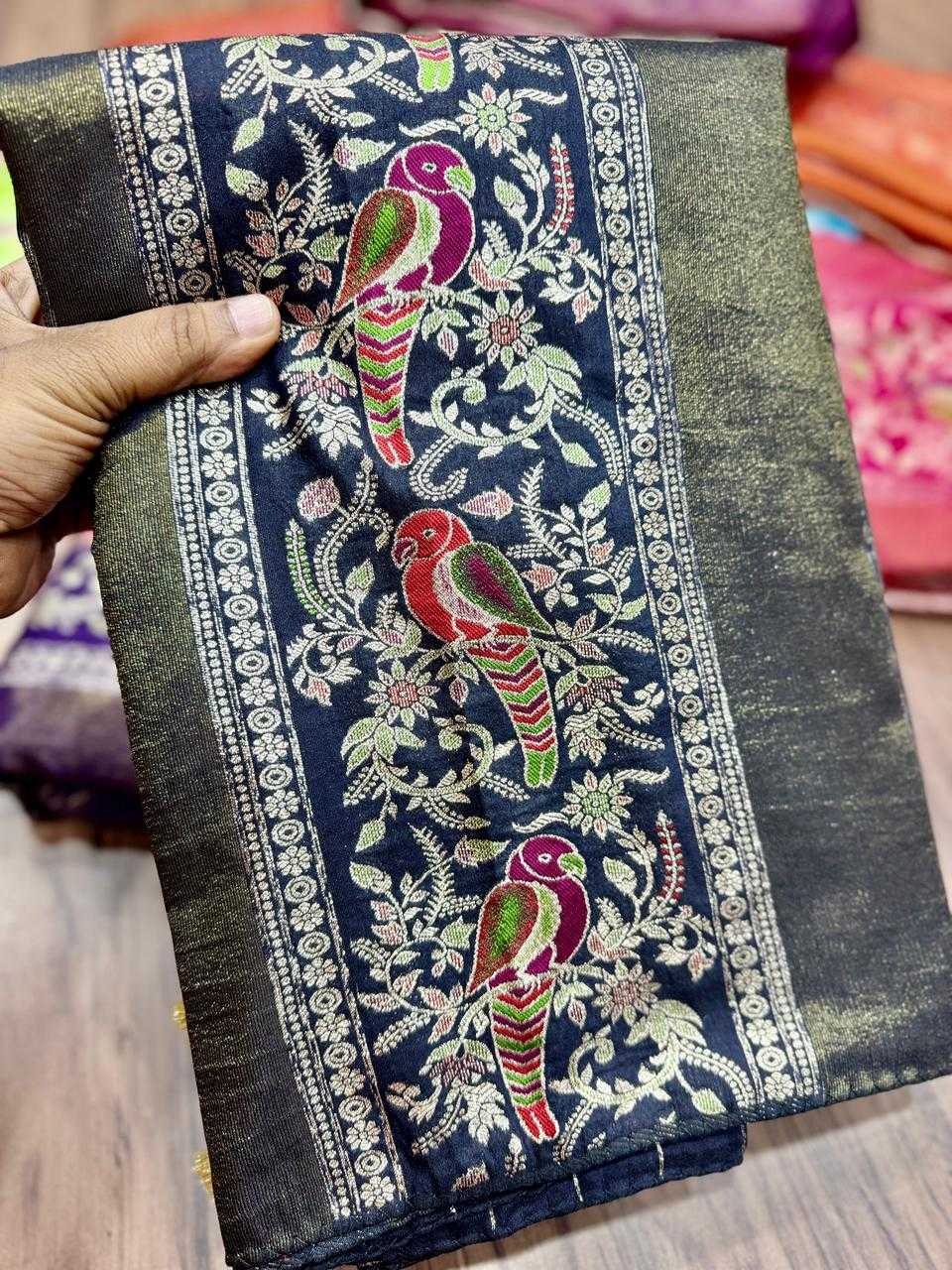 Janhvi Russian Silk Soft Saree
