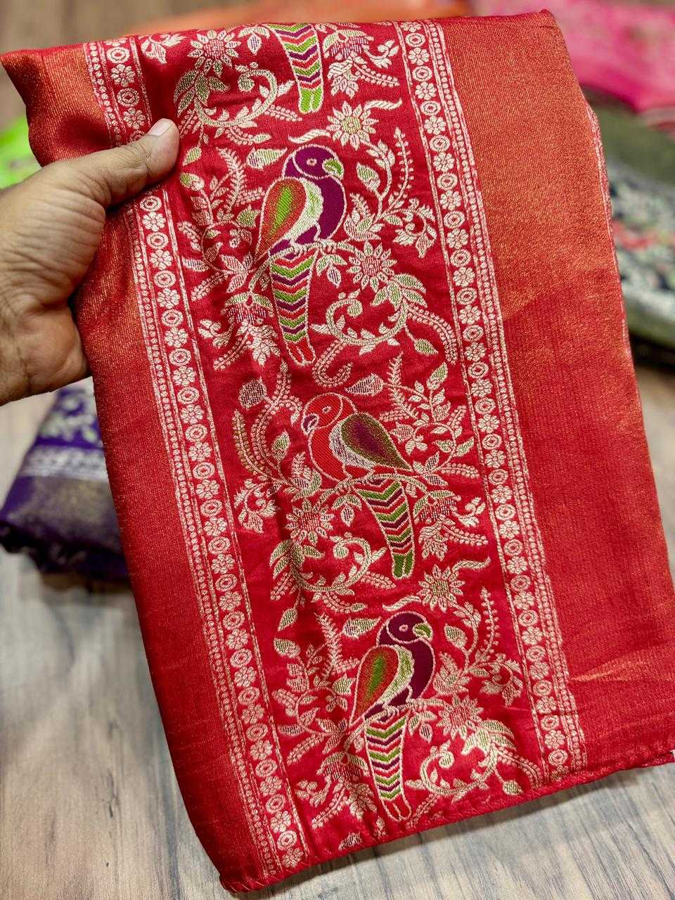 Janhvi Russian Silk Soft Saree