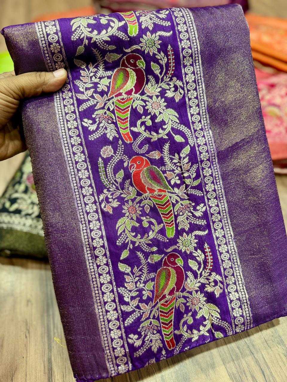 Janhvi Russian Silk Soft Saree