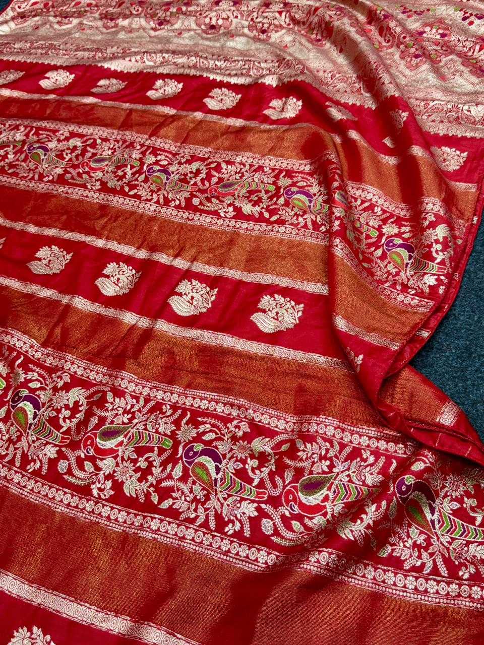 Janhvi Russian Silk Soft Saree
