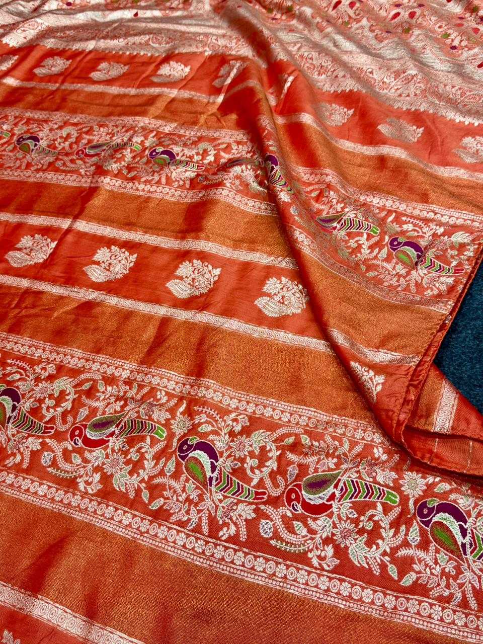 Janhvi Russian Silk Soft Saree