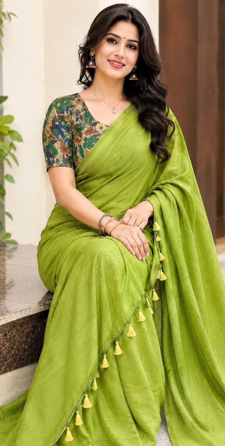 Jiya Linen Designer Saree