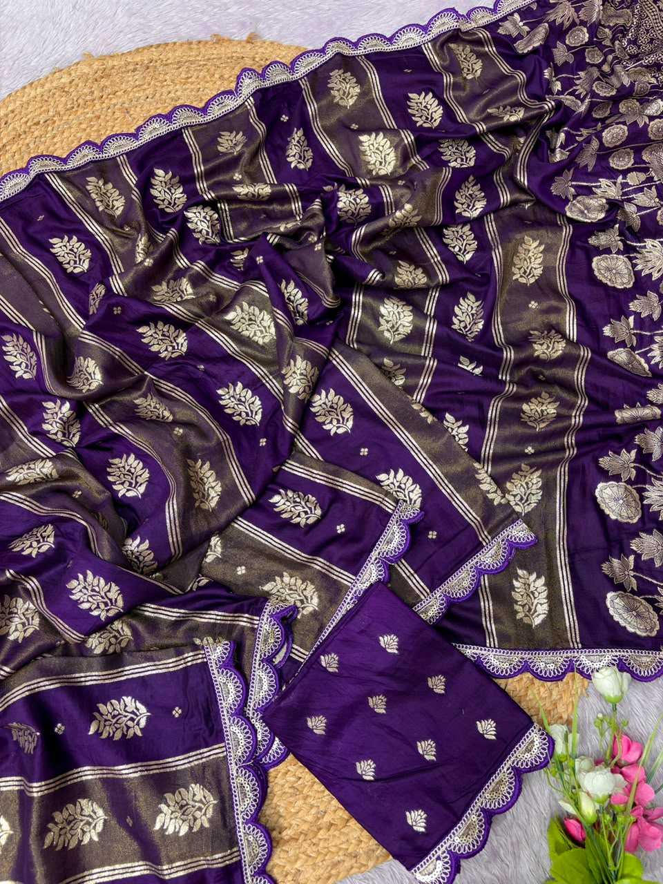 Kajal Russian Silk Soft Saree
