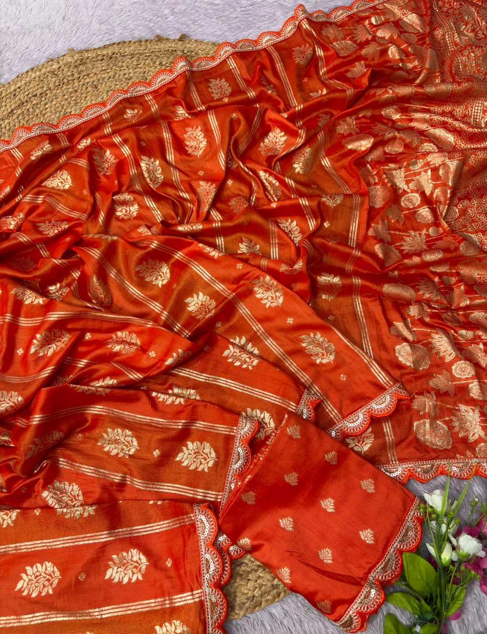 Kajal Russian Silk Soft Saree