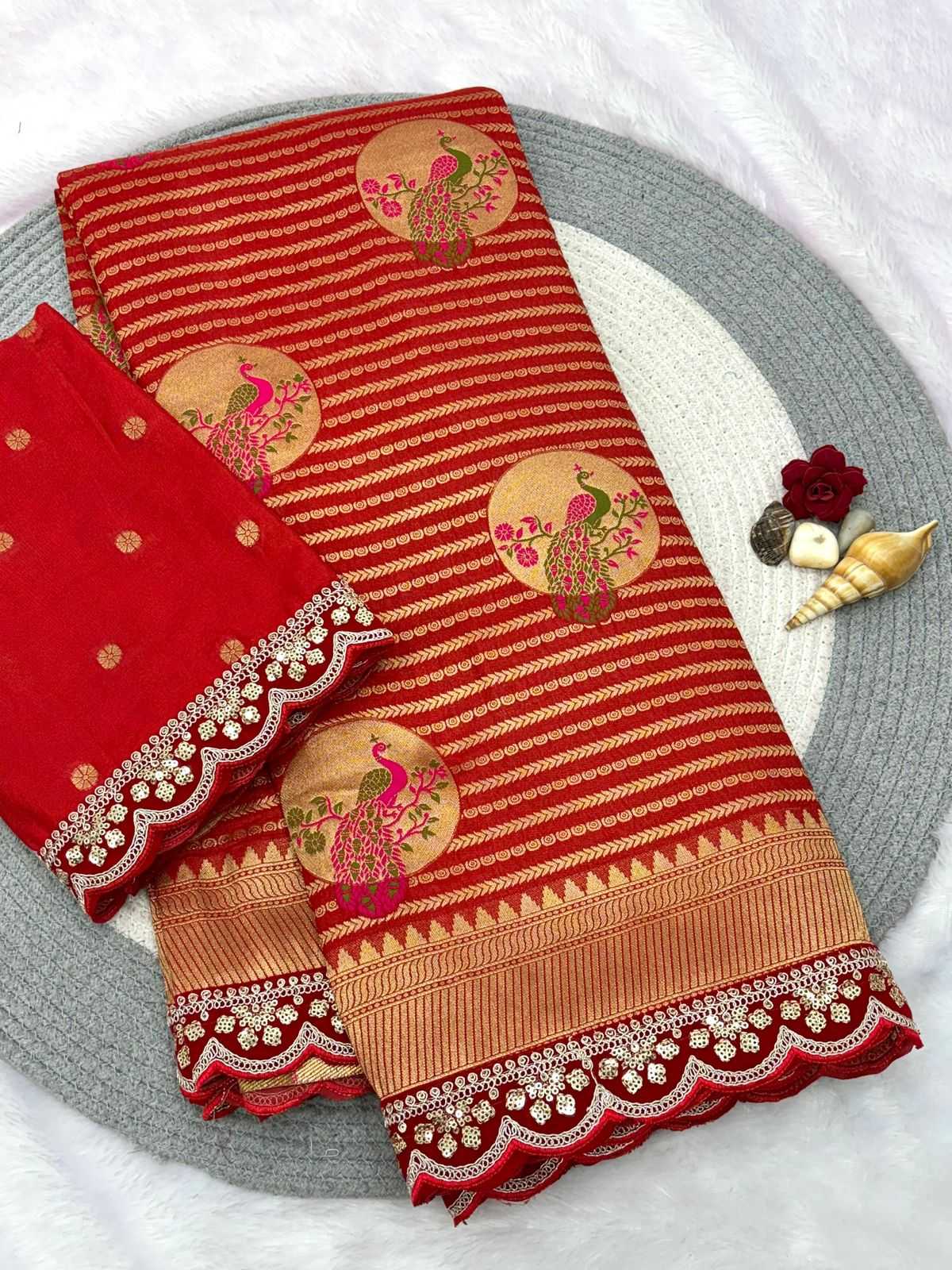 Krisha Crepe Silk Printed Saree