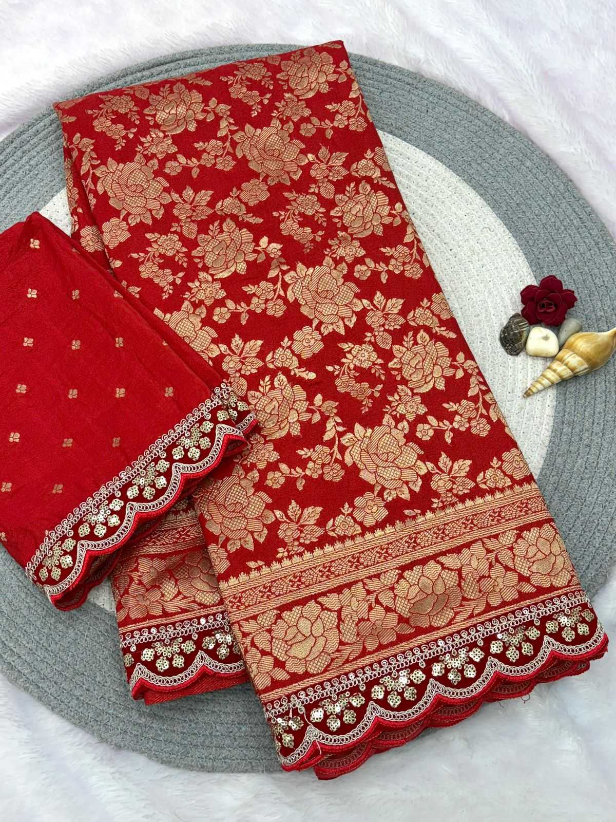 Krisha Crepe Silk Printed Saree