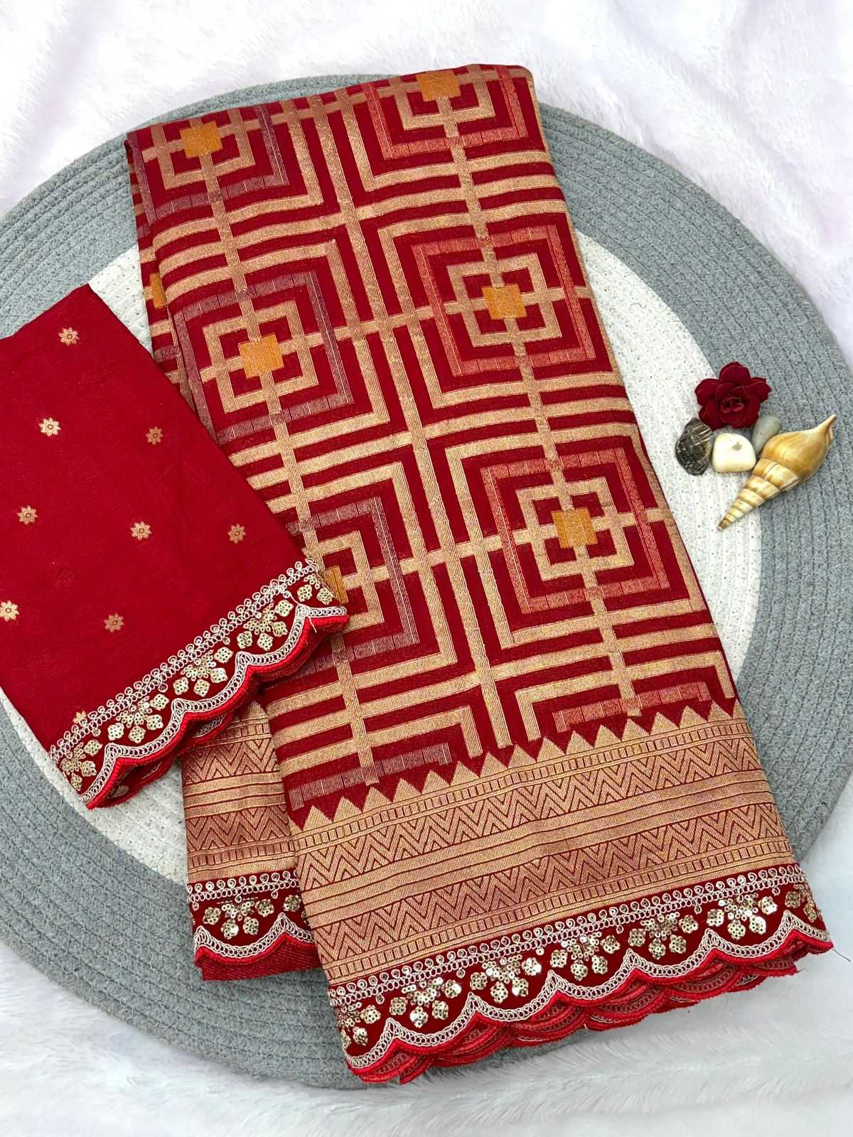 Krisha Crepe Silk Printed Saree