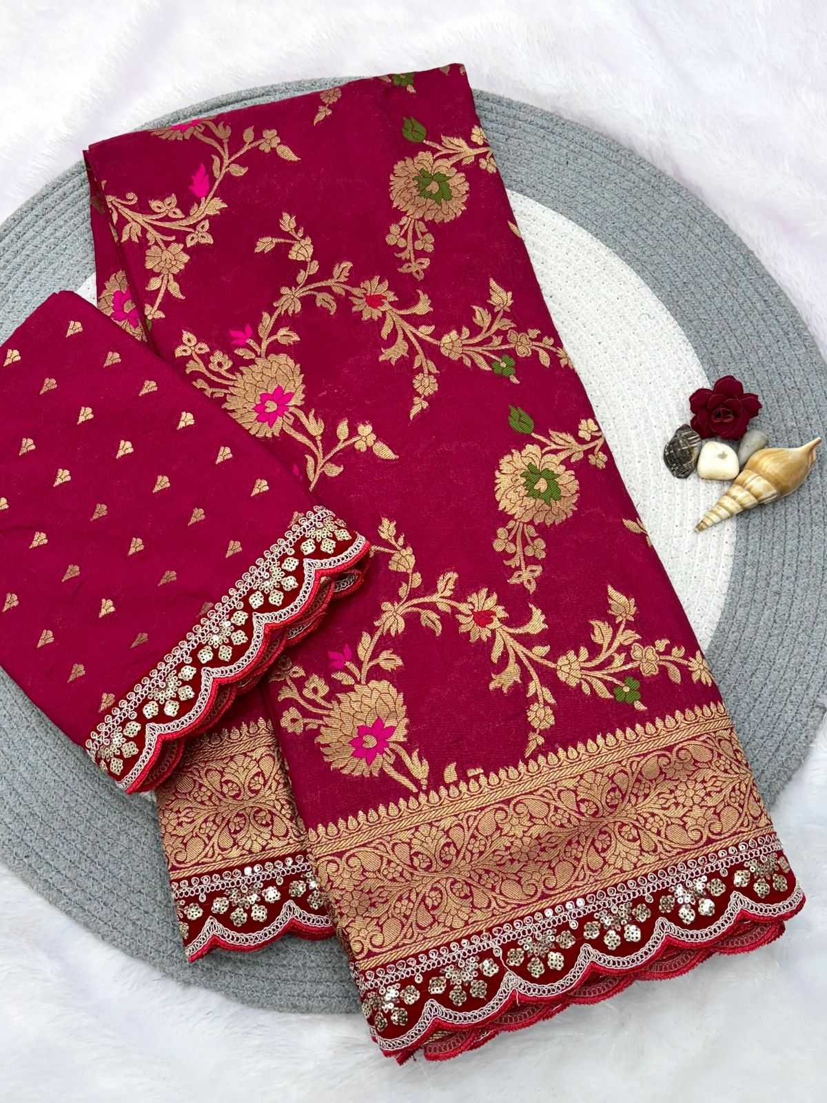 Krisha Crepe Silk Printed Saree