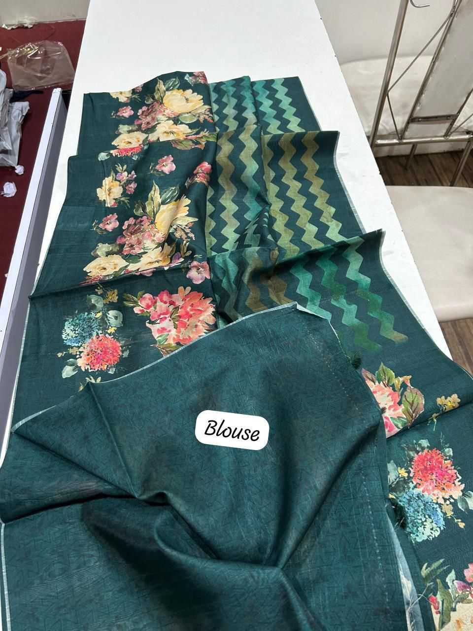 Tussar Silk Printed Saree