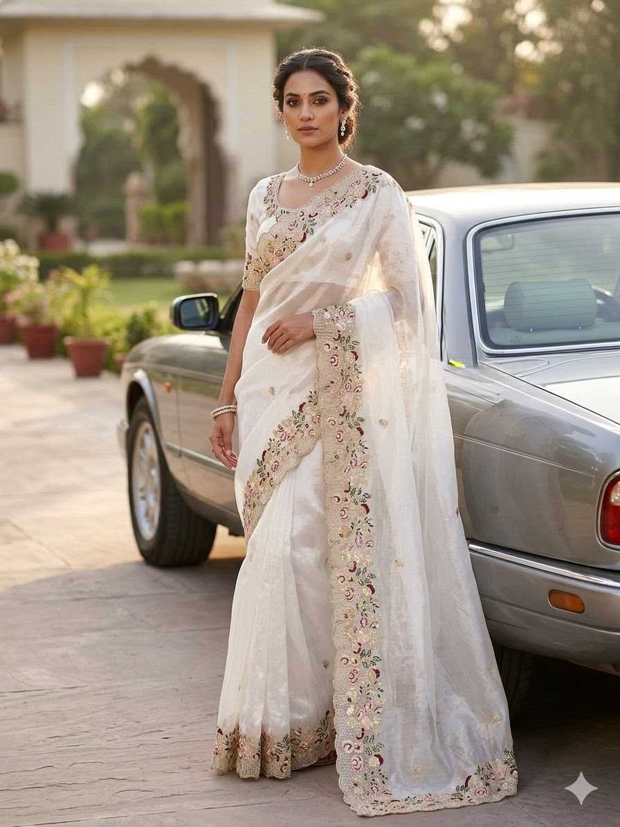 Hand Work Saree