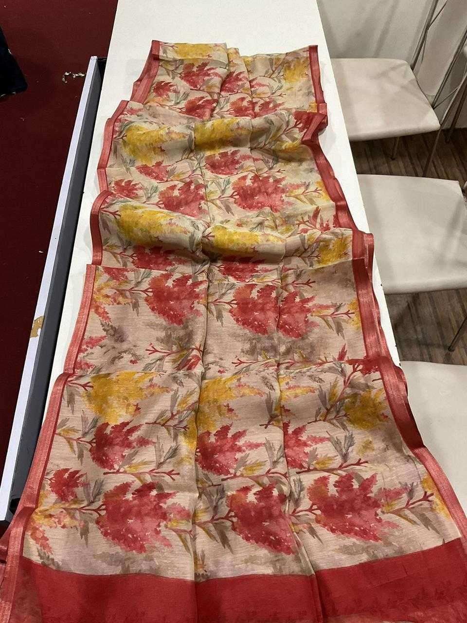 Linen Designer Saree