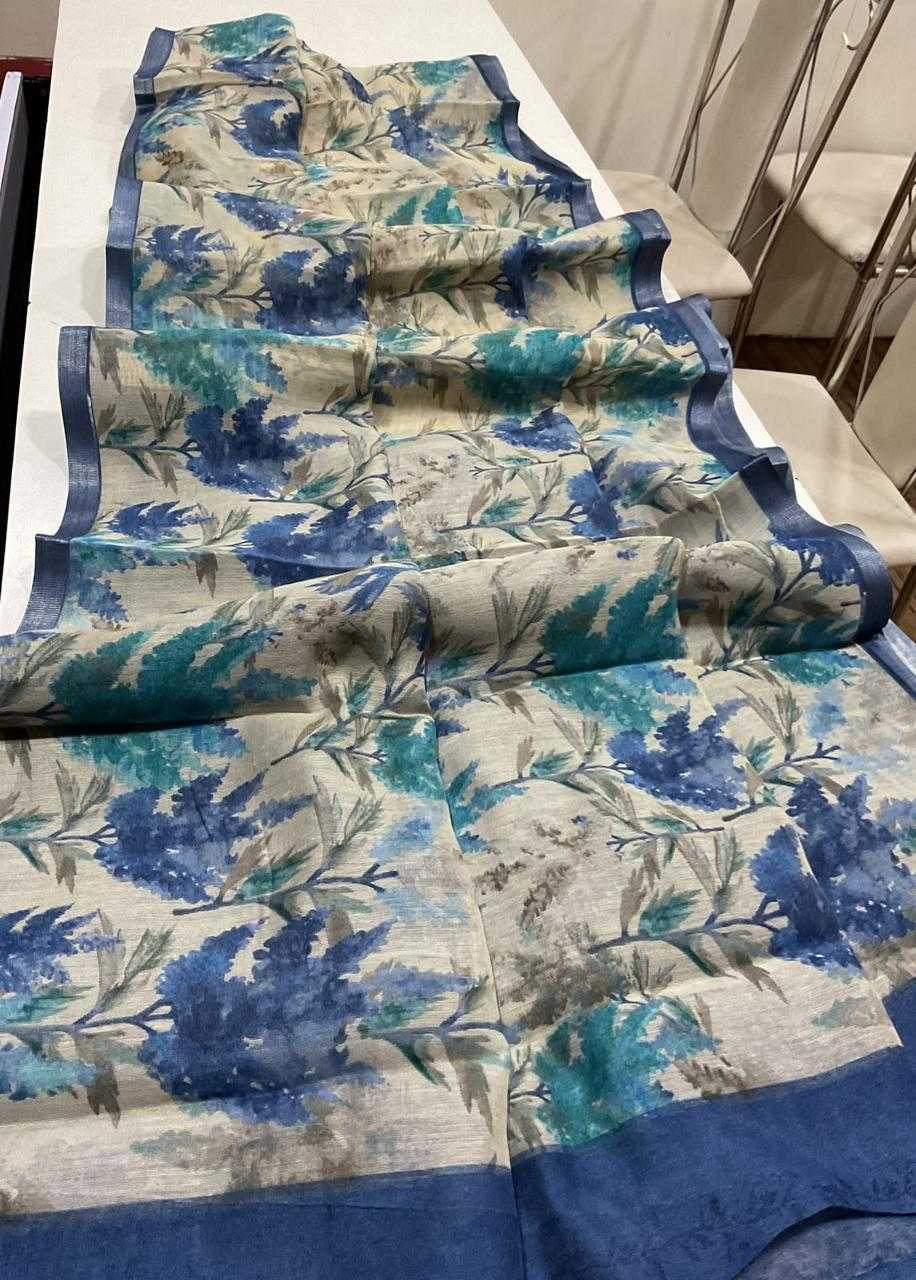 Linen Designer Saree