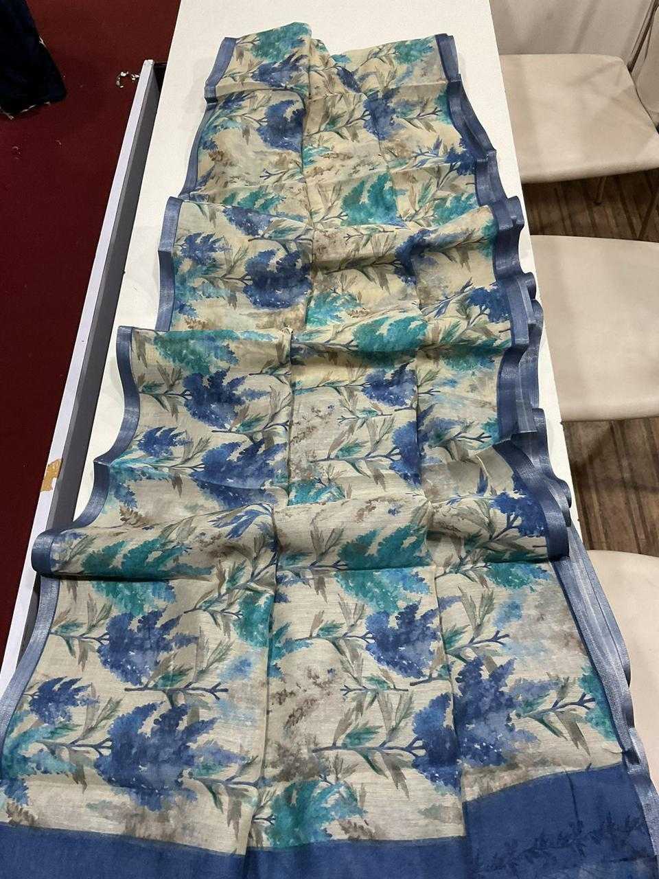 Linen Designer Saree