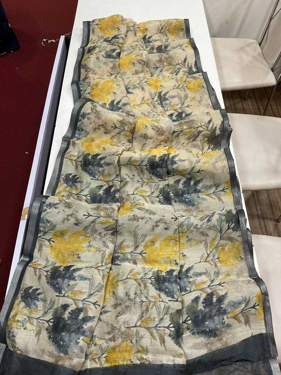 Linen Designer Saree