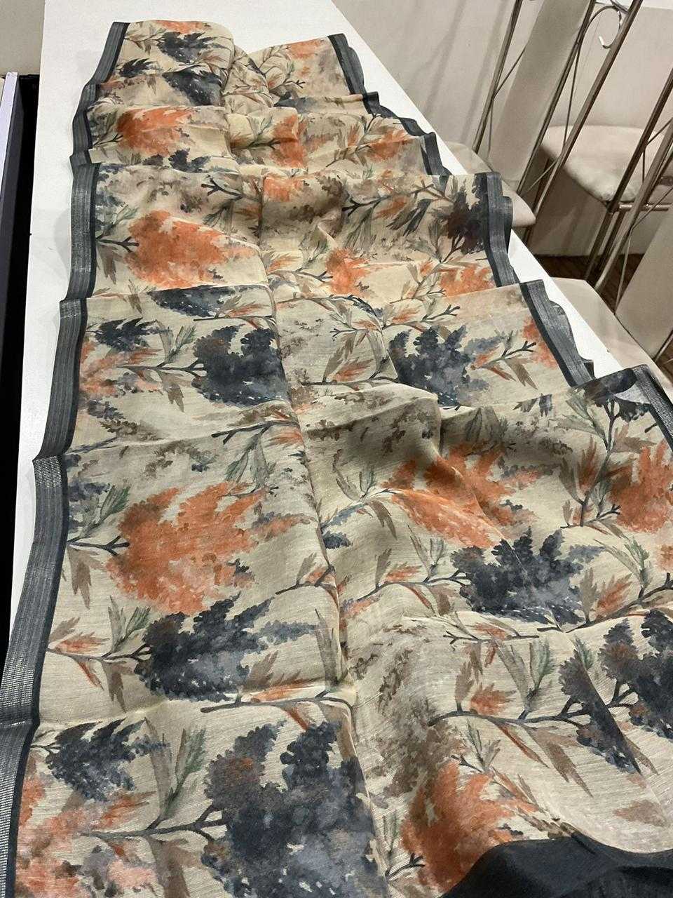 Linen Designer Saree