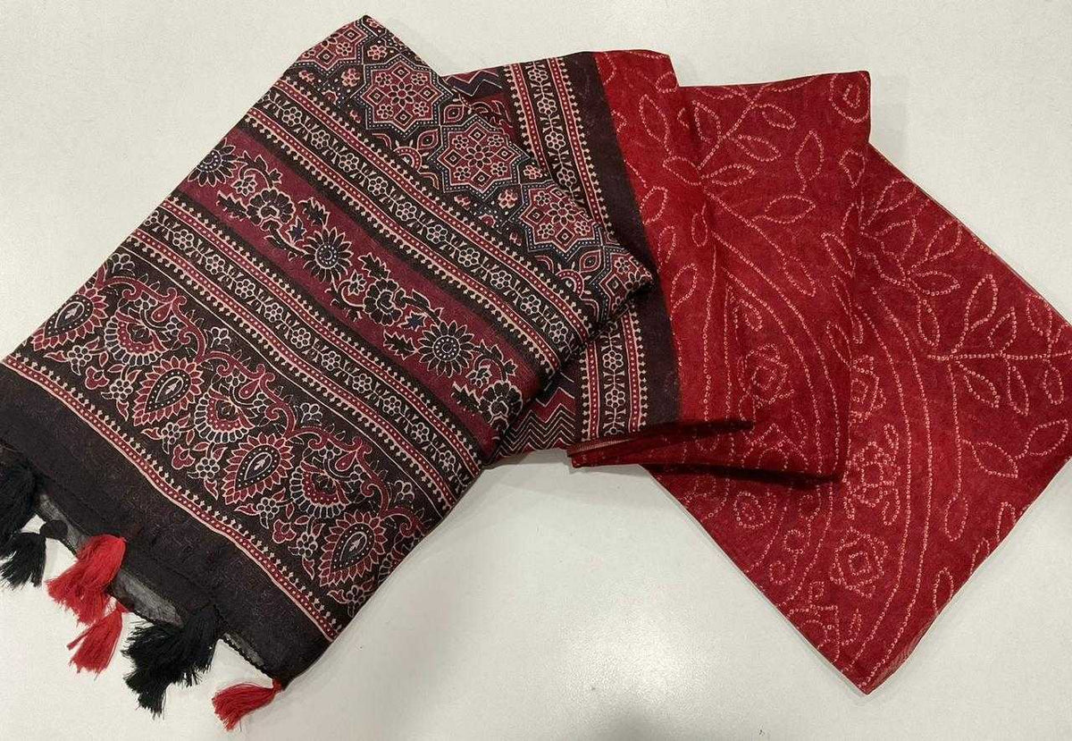 Linen Designer Saree