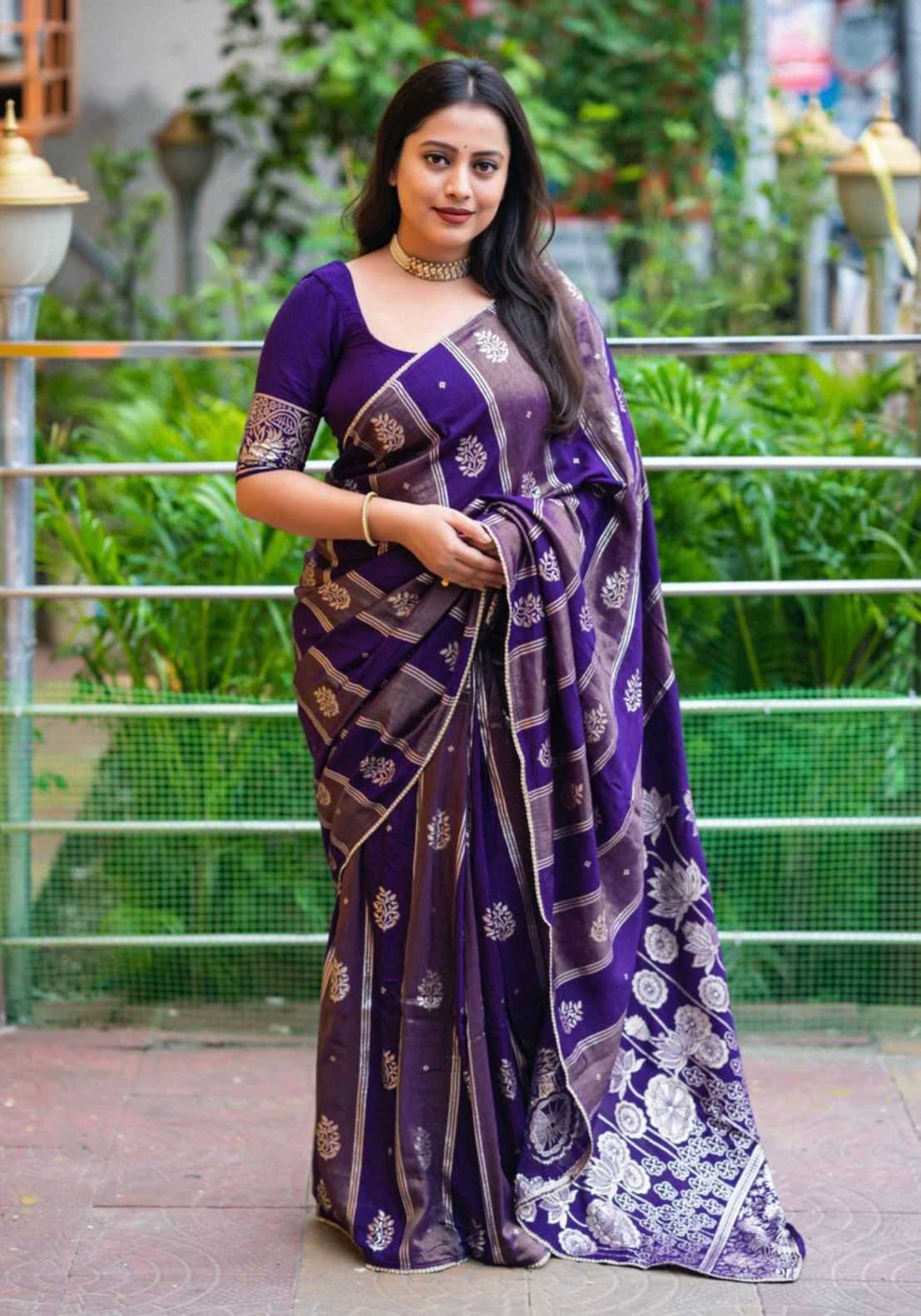 Russian Silk Designer Saree
