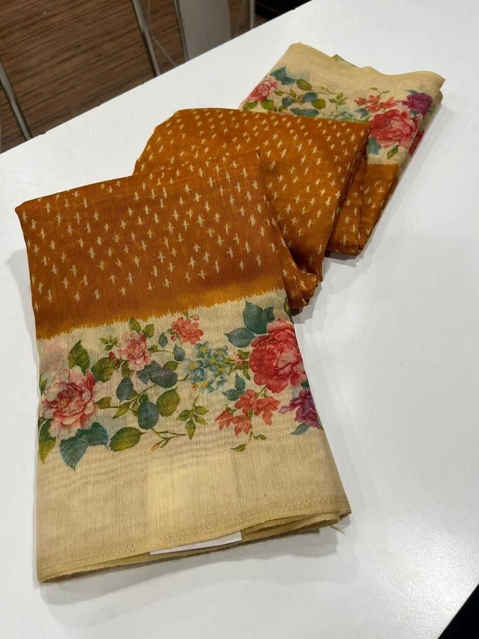 Linen Fancy Saree