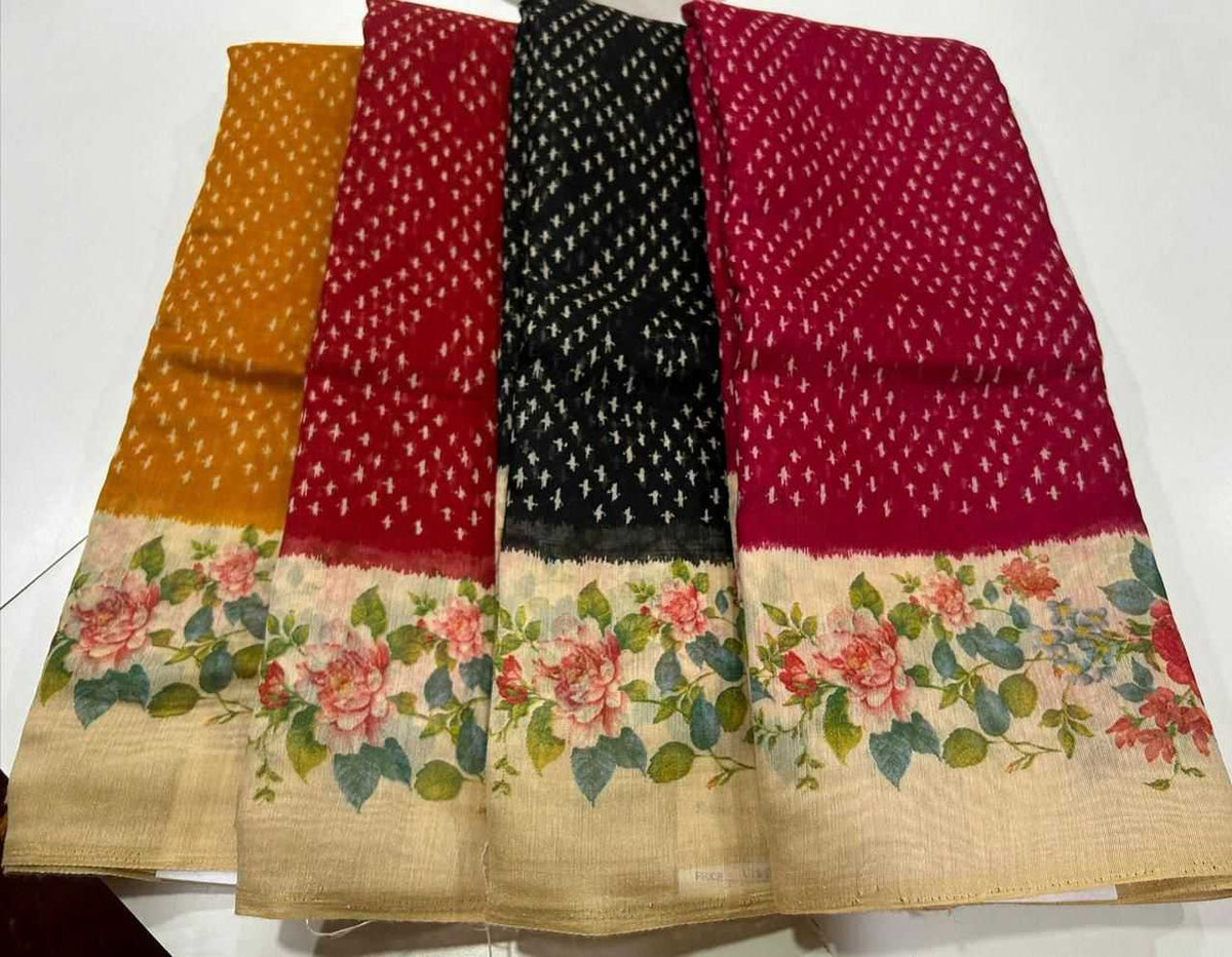 Linen Fancy Saree