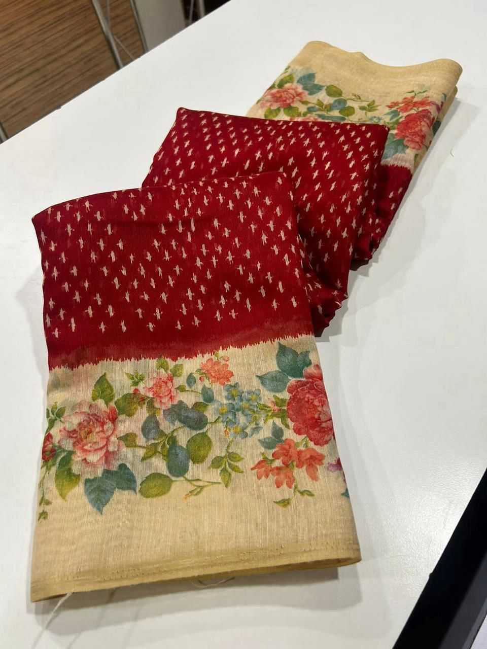 Linen Fancy Saree