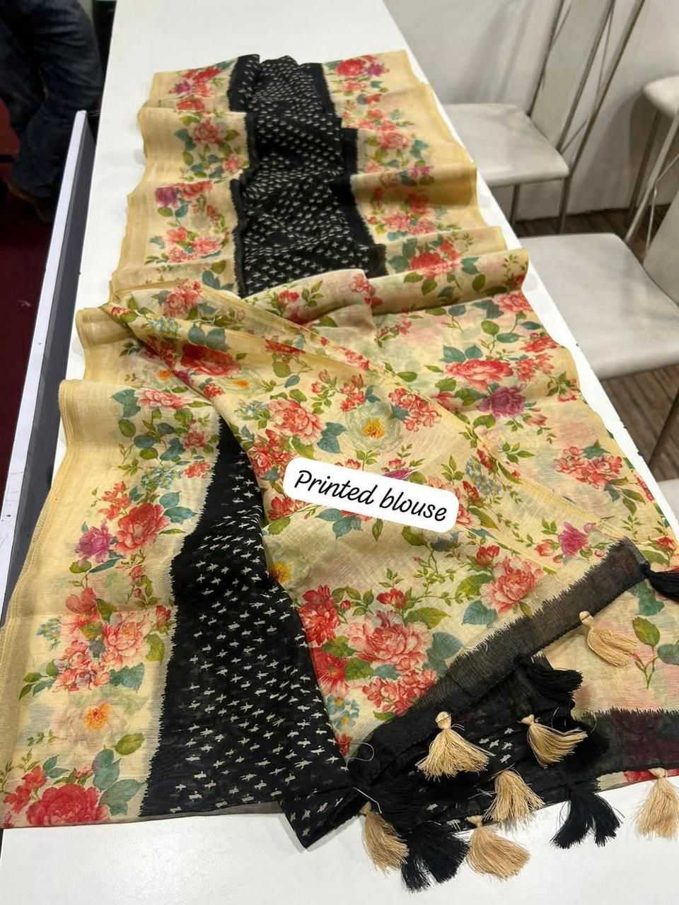 Linen Fancy Saree