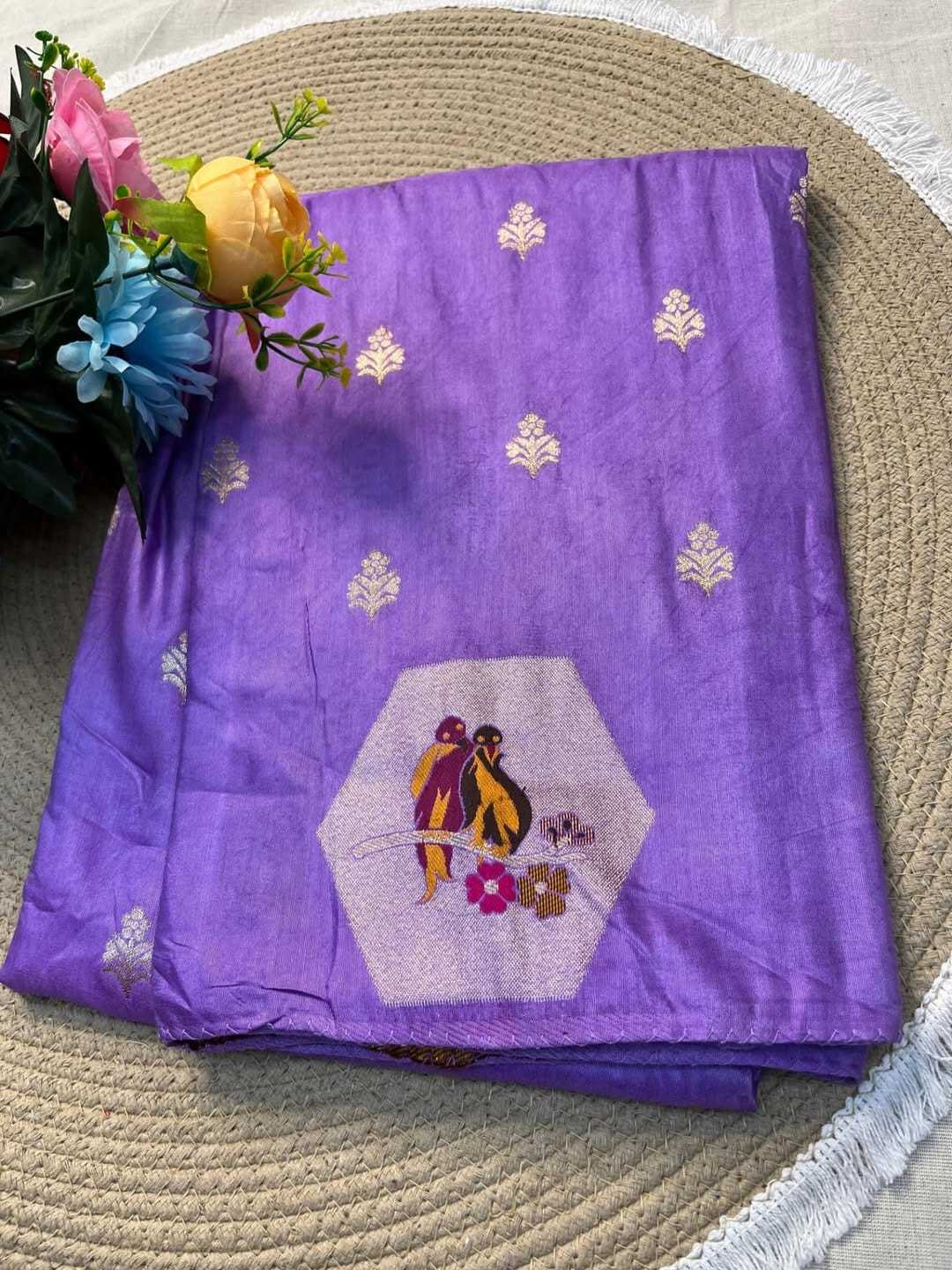 Vrinda Russian Silk Soft Saree