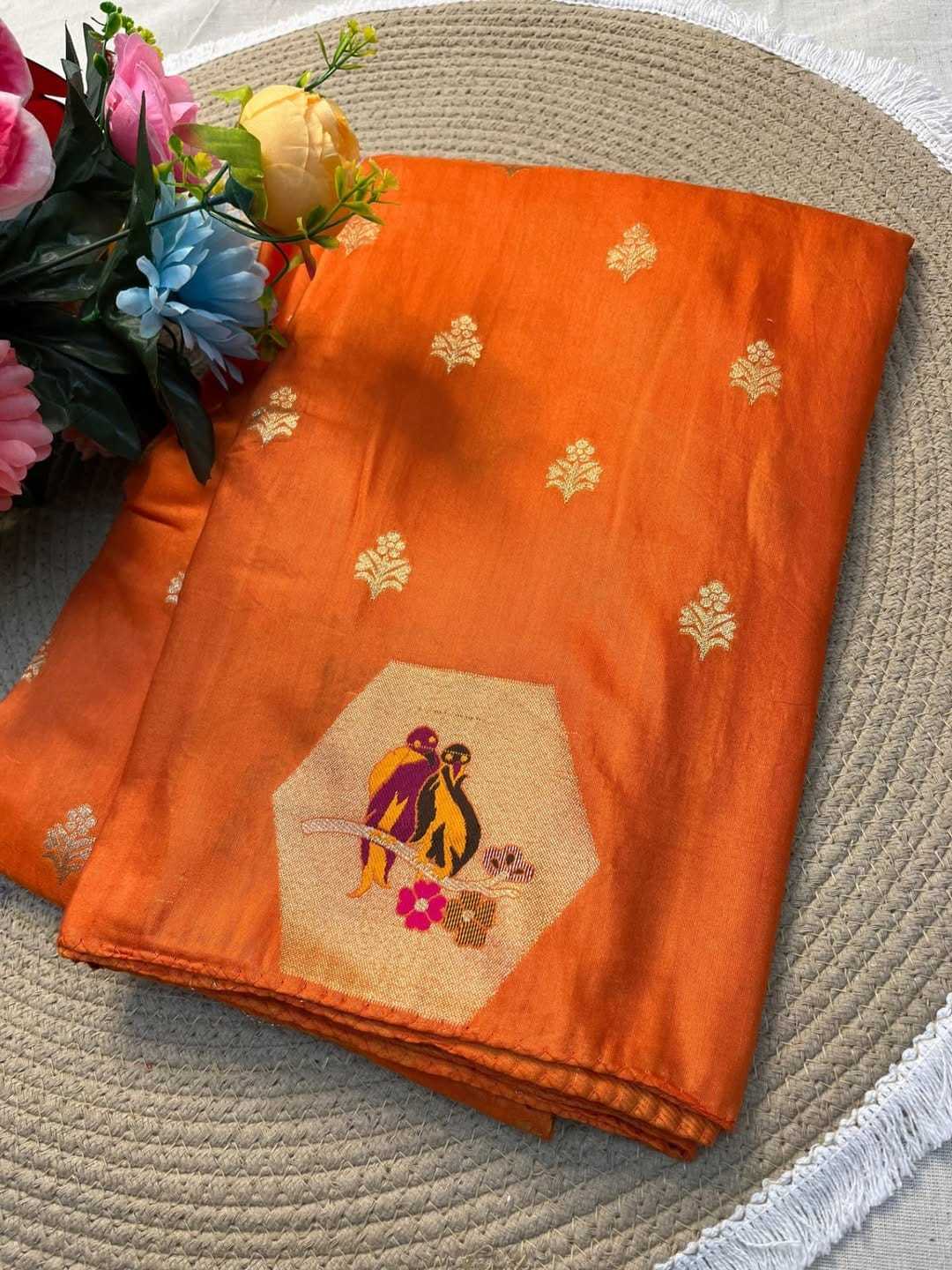 Vrinda Russian Silk Soft Saree