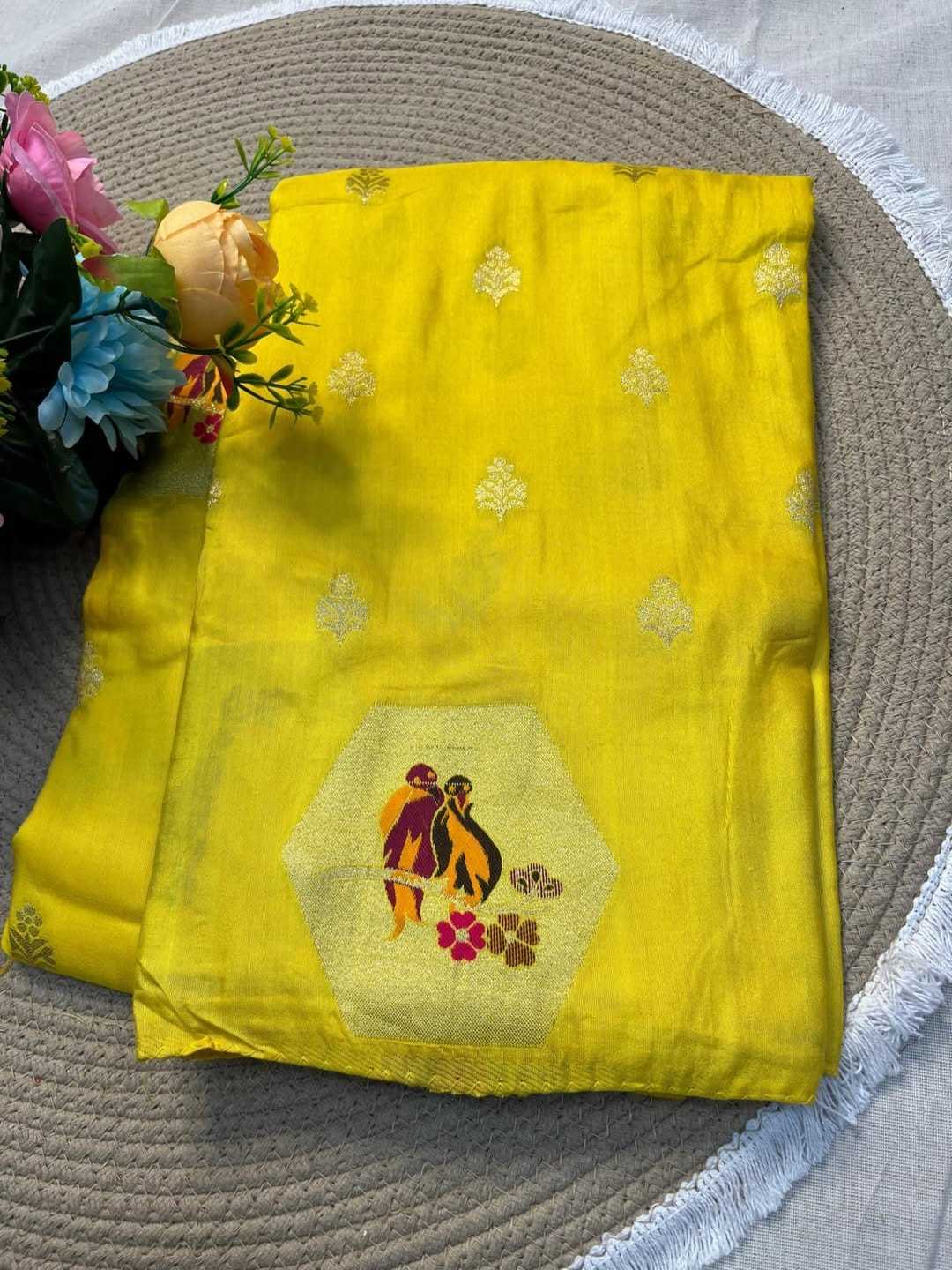 Vrinda Russian Silk Soft Saree
