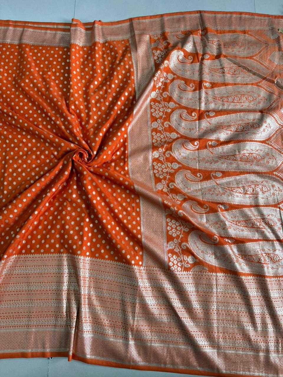 Crepe Silk Butta Saree