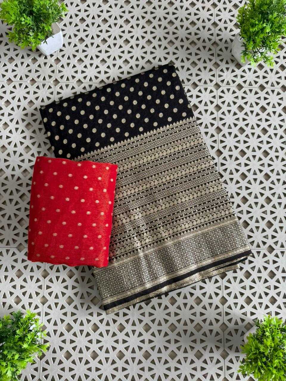 Crepe Silk Butta Saree