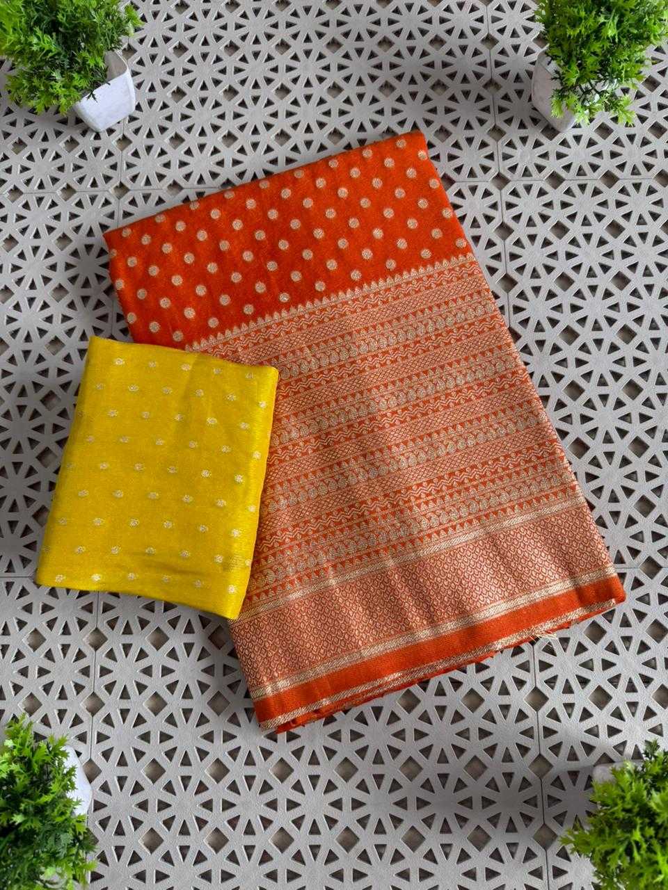 Crepe Silk Butta Saree