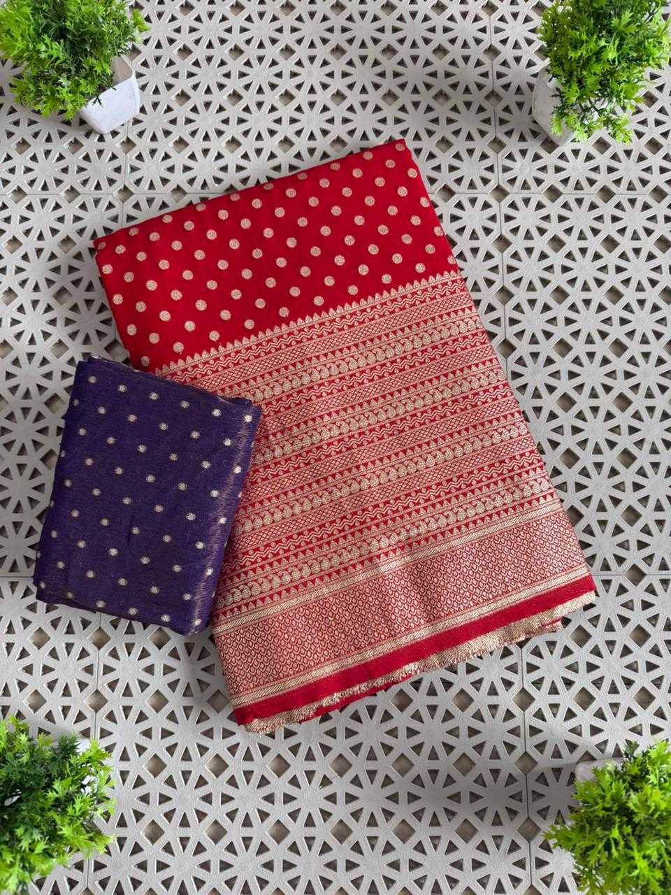 Crepe Silk Butta Saree