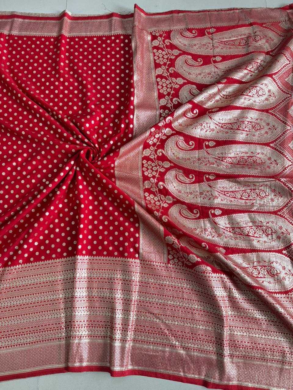 Crepe Silk Butta Saree