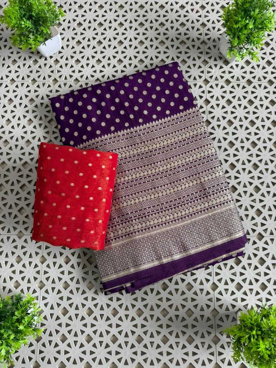 Crepe Silk Butta Saree
