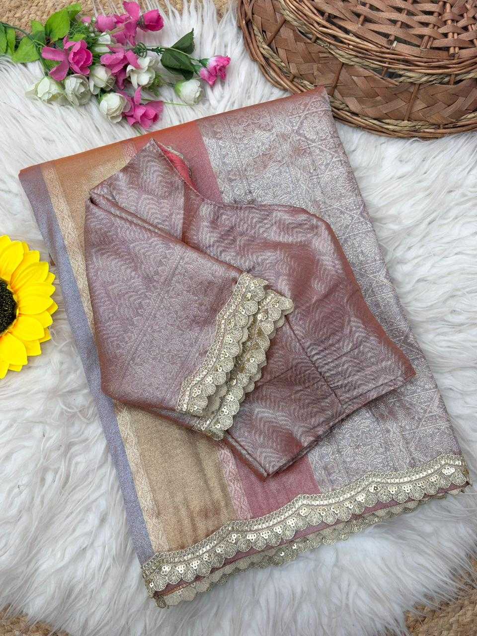 Lace Border Saree