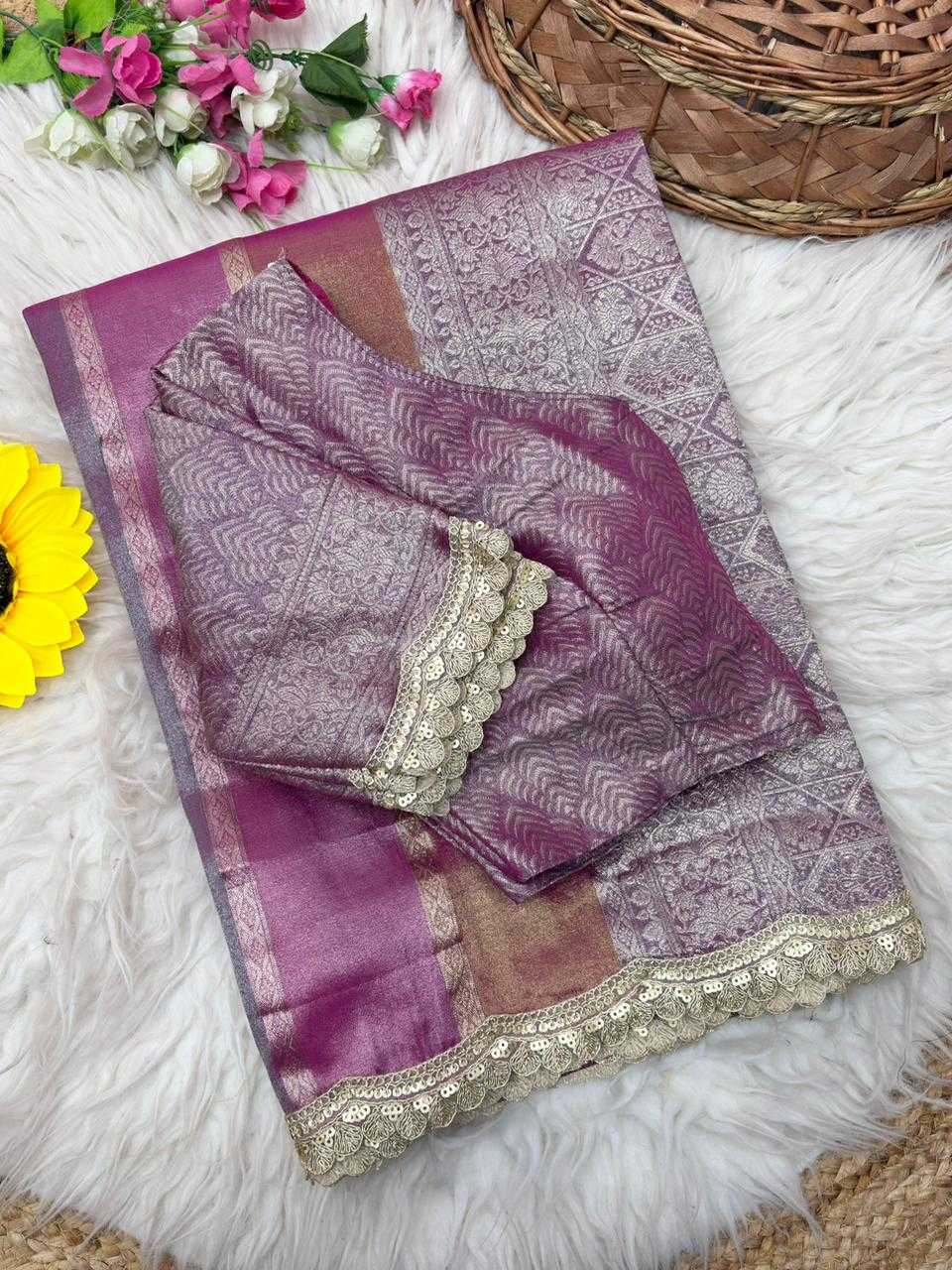 Lace Border Saree