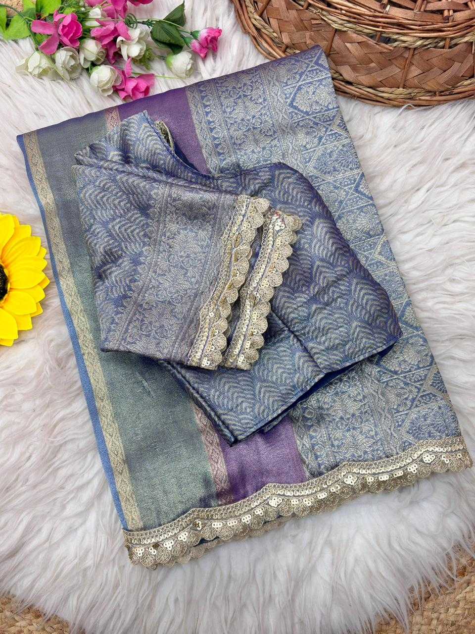 Lace Border Saree