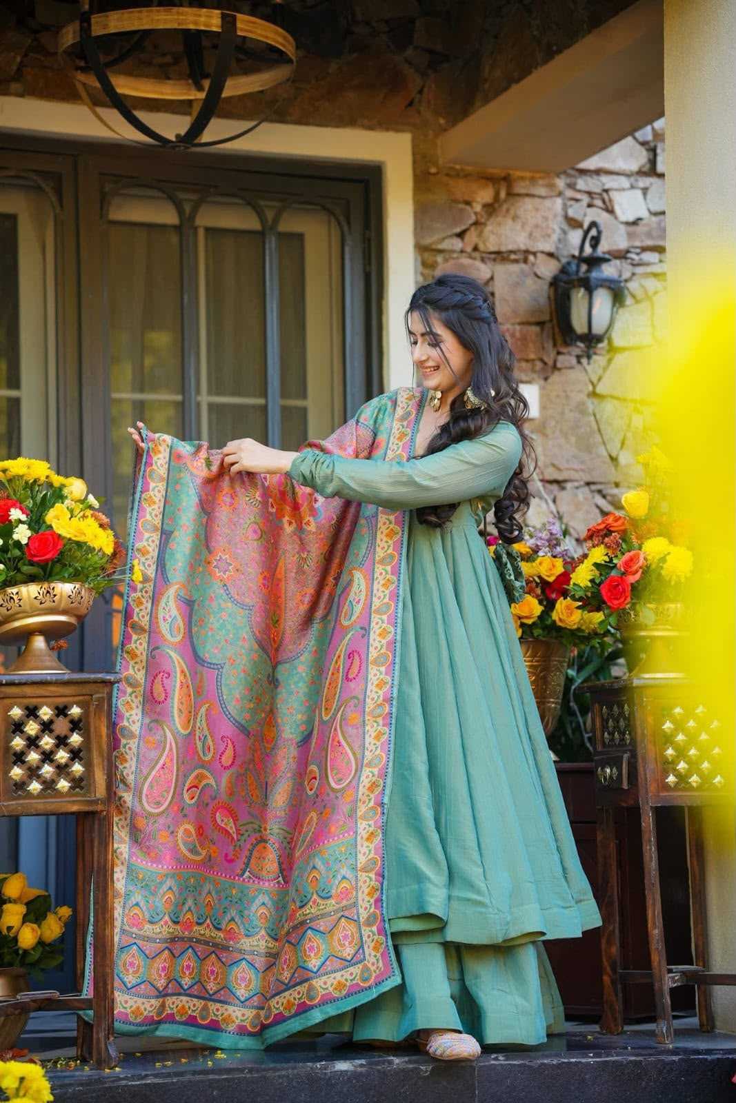 Silk Palazzo Suit