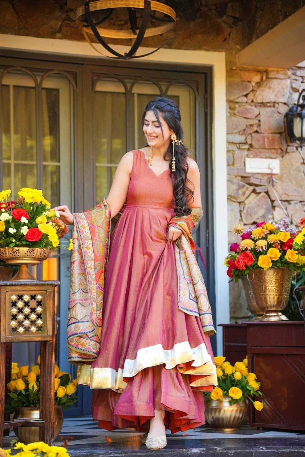 Crush Silk Palazzo Suit