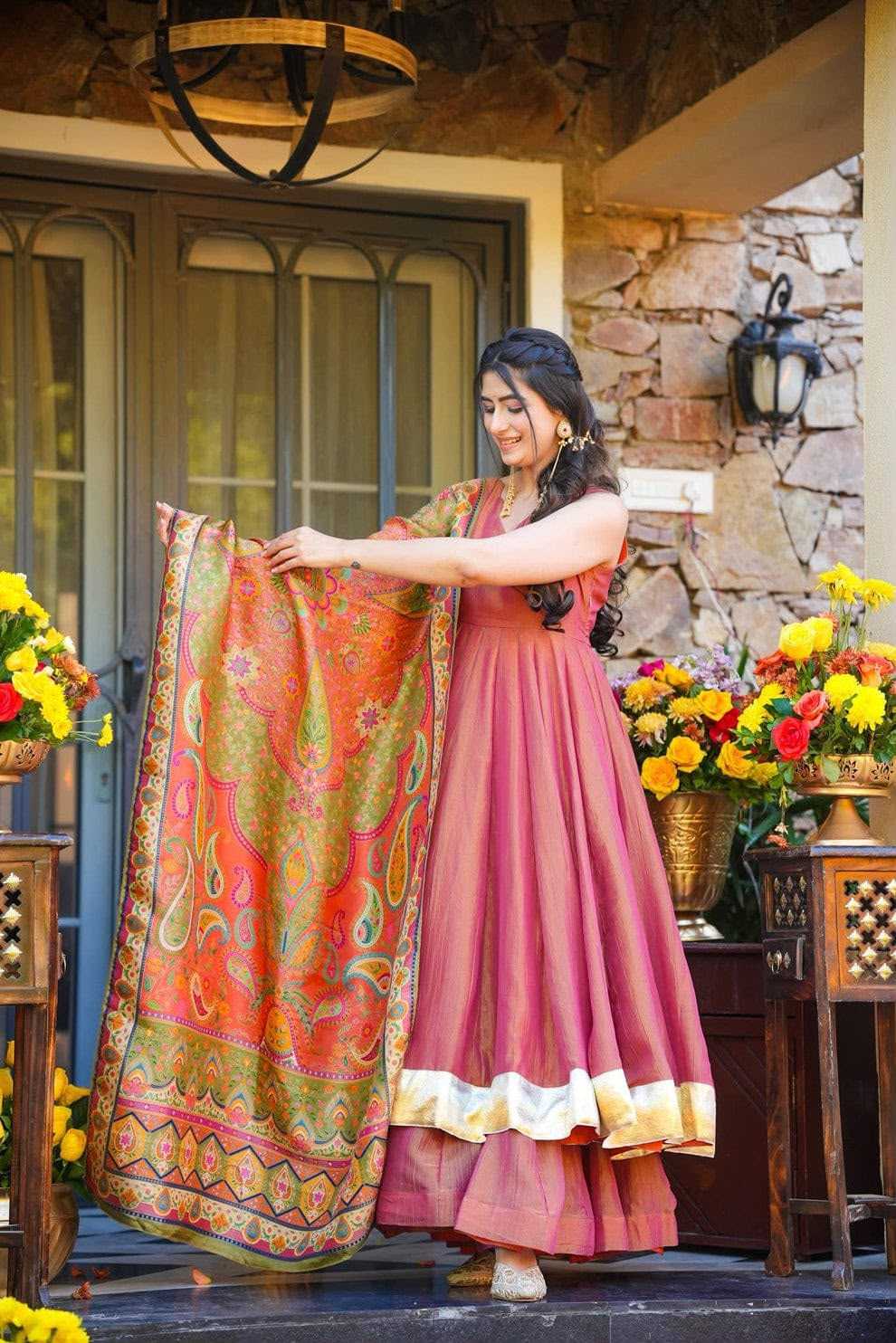 Crush Silk Palazzo Suit