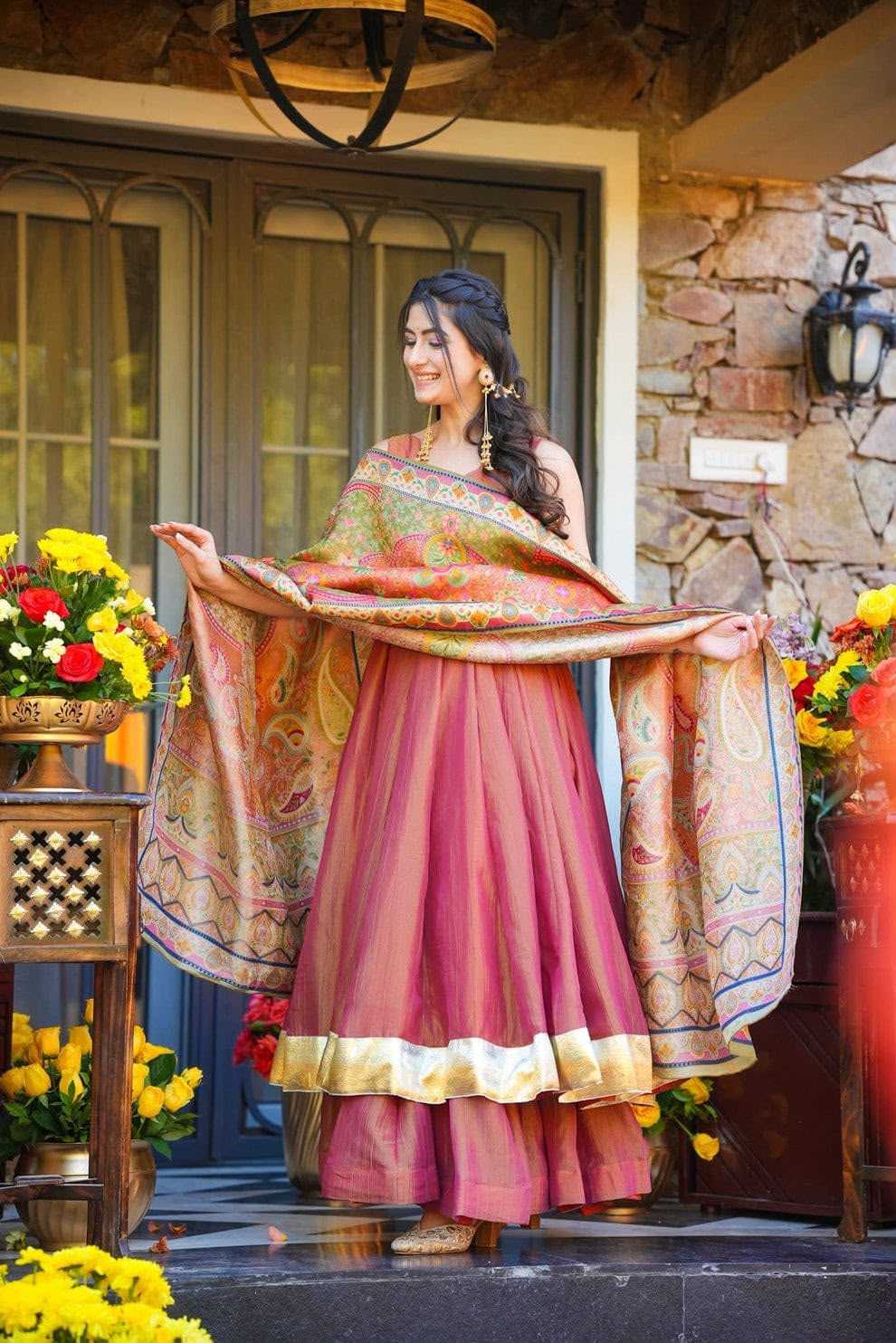 Crush Silk Palazzo Suit