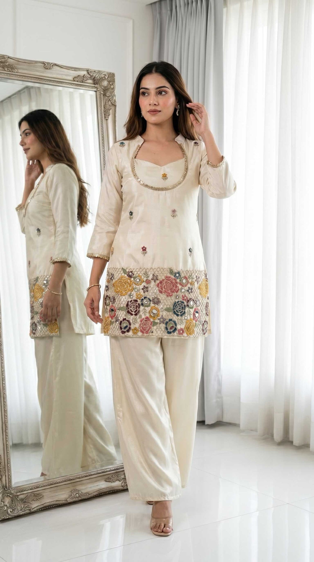 Chinon Embroidery Suit