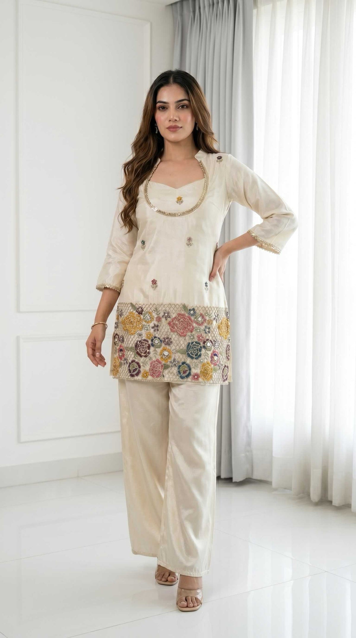 Chinon Embroidery Suit